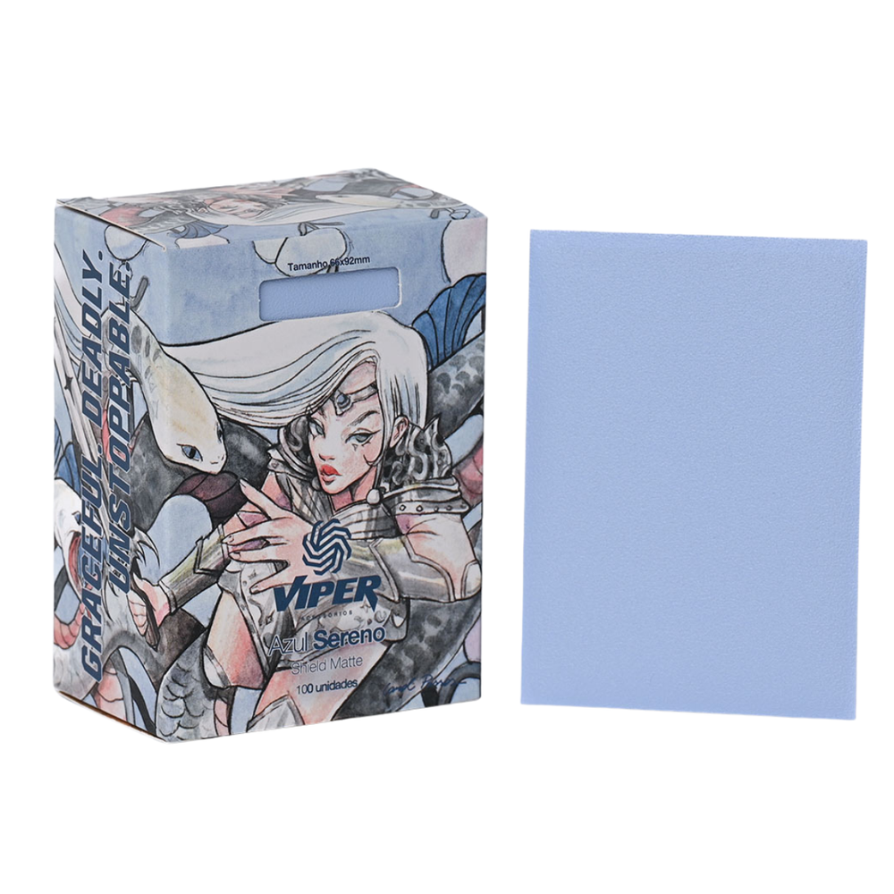 Viper Acessórios - Shield Matte - Azul Sereno - 66x92mm (100 Unidades)