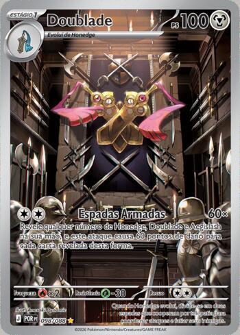 Pokémon - Equilíbrio Perfeito - Doublade (POR098) - NM