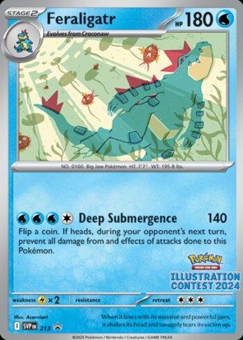 Feraligatr SVP213 Illustration Contest 2024 Pokemon SV Promos NM - Universo Cards