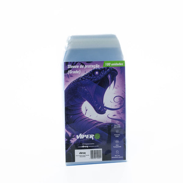 Sleeve selável Viper para slab 86x140mm, proteção para cartas graduadas