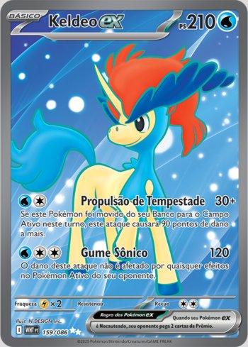 Keldeo ex WHT159 Pokemon Fogo Branco PT NM - Universo Cards