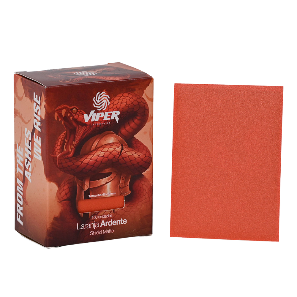 Viper Acessórios - Shield Matte - Laranja Ardente - 66x92mm (100 Unidades)