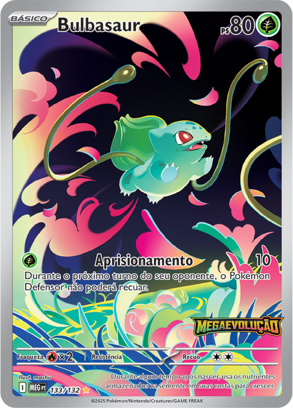 Carta Pokémon Bulbasaur (MEG133) Promo Stamp, Megaevolução, estado Near Mint
