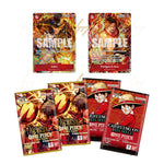 Conteúdo da One Piece IB-05 (Illustration Box Vol.5): boosters OP-13 e PRB-02 e cartas promo Ace e Sabo, originais e lacrados