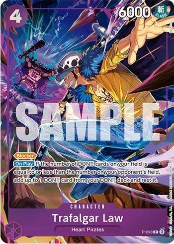 Carta One Piece Trafalgar Law (P-093) da Illustration Box Vol.6 em condição Near Mint (NM), original e autêntica — imagem ilustrativa — Universo Cards