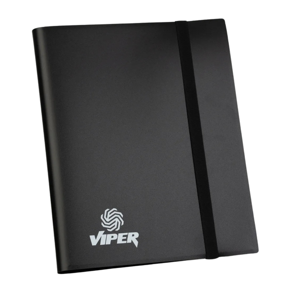 Pasta fichário Viper 3x3 preta com elástico para 360 cartas TCG