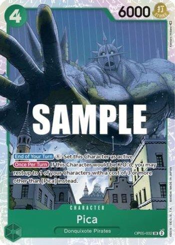 Carta One Piece Awakening of the New Era Pica (OP05-032) em condição Near Mint (NM), original e autêntica — imagem ilustrativa — Universo Cards