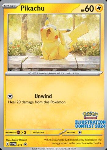 Pokémon - Scarlet & Violet Promos - Pikachu Illustration Contest 2024 (SVP214) - NM