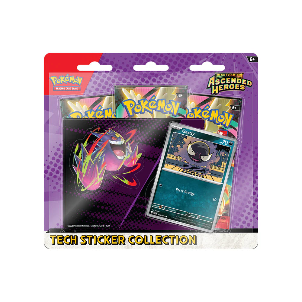 Pokémon - Mega Evolution - Ascended Heroes (ME2.5) - Tech Sticker Collection - Gastly