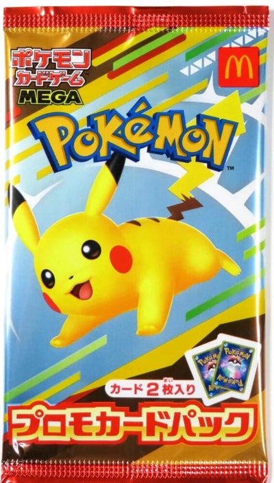 Booster Pokémon McDonald's Japão 2025 com Pikachu Burger (020/M-P), pacote selado e original - Universo Cards