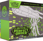 Coleção Treinador Avançado (ETB) Pokémon Mega Evolution Perfect Order (ME03) em inglês, lacrada e 100% original