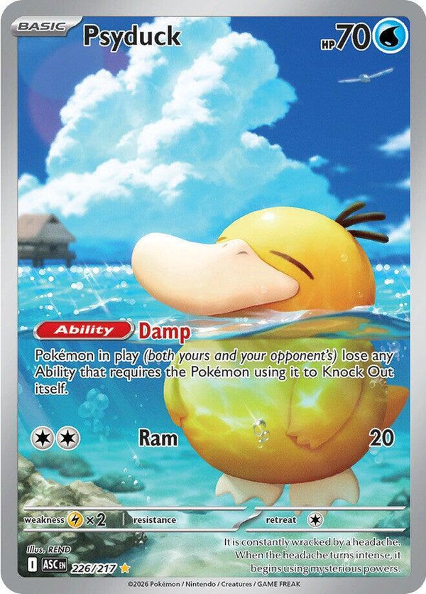 Carta Pokémon Psyduck (ASC226) de Ascended Heroes em condição Near Mint (NM), original e autêntica - imagem ilustrativa - Universo Cards