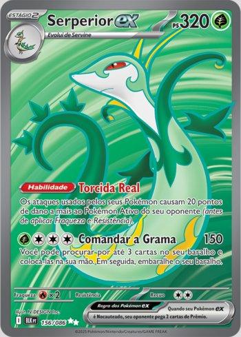 Serperior ex BLK156 Pokemon Raio Preto PT NM - Universo Cards