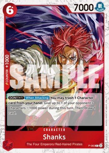 One Piece TCG - Premium Booster 02 - Shanks (P-083) Pirate Foil - NM