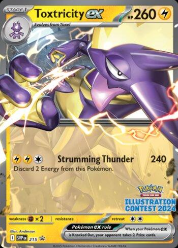 Toxtricity ex SVP215 Illustration Contest 2024 Pokemon SV Promos NM - Universo Cards