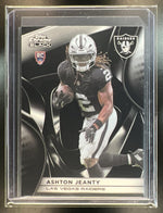Card Topps Chrome Black 2025 Ashton Jeanty Las Vegas Raiders Rookie Card RC #125, frente