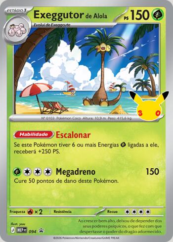 Pokémon - Megaevolução Promos - Exeggutor de Alola (MEP094) - NM