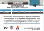 Verso do card Chuba Hubbard #28, Carolina Panthers, Topps Flagship Football 2026