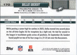 Verso do card Dallas Goedert #170, Philadelphia Eagles, Topps Flagship Football 2026