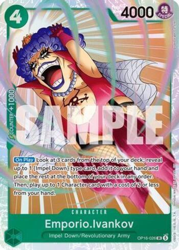 One Piece TCG - The Time of Battle - Emporio.Ivankov (OP16-026) - NM