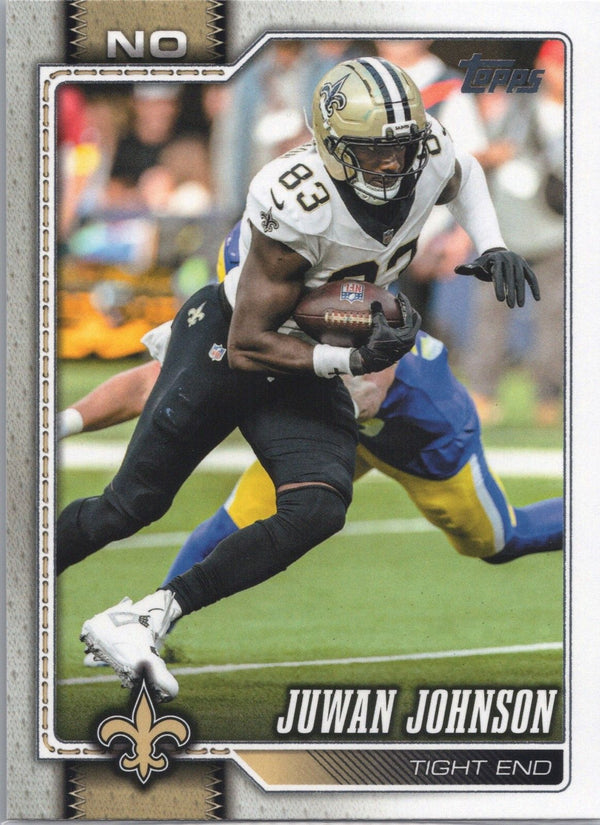 Card Topps Flagship Football 2026 Juwan Johnson New Orleans Saints #146, frente