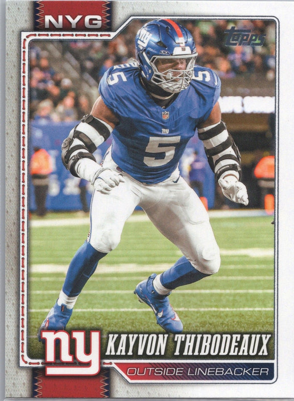 Card Topps Flagship Football 2026 Kayvon Thibodeaux New York Giants #245, frente