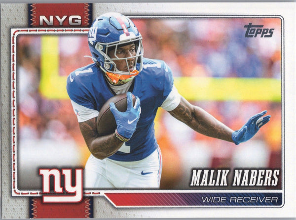Card Topps Flagship Football 2026 Malik Nabers New York Giants #153, frente