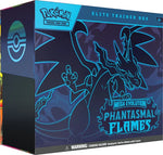 Coleção Treinador Avançado (ETB) Pokémon Mega Evolution Phantasmal Flames (ME02) em inglês, lacrada e 100% original