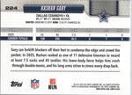Verso do card Rashan Gary #224, Dallas Cowboys, Topps Flagship Football 2026