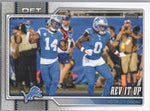 Card Topps Flagship Football 2026 #299 Rev It Up com Amon-Ra St. Brown e Jahmyr Gibbs, Detroit Lions, frente