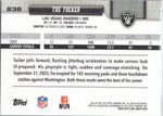 Verso do card Tre Tucker #236, Las Vegas Raiders, Topps Flagship Football 2026